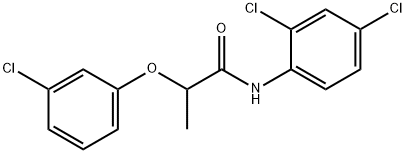 2-(3-chlorophenoxy)-N-(2,4-dichlorophenyl)propanamide Struktur