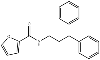 N-(3,3-diphenylpropyl)furan-2-carboxamide Struktur