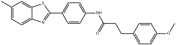 3-(4-methoxyphenyl)-N-[4-(6-methyl-1,3-benzothiazol-2-yl)phenyl]propanamide Struktur