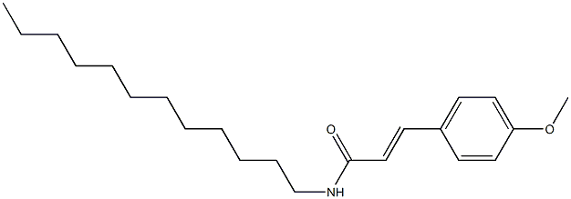 (E)-N-dodecyl-3-(4-methoxyphenyl)prop-2-enamide Struktur