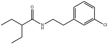 N-[2-(3-chlorophenyl)ethyl]-2-ethylbutanamide Struktur