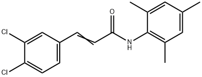 (E)-3-(3,4-dichlorophenyl)-N-(2,4,6-trimethylphenyl)prop-2-enamide Struktur