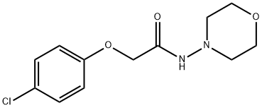 2-(4-chlorophenoxy)-N-morpholin-4-ylacetamide Struktur