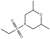 4-ethylsulfonyl-2,6-dimethylmorpholine Struktur