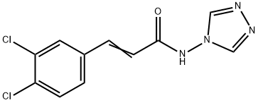 (E)-3-(3,4-dichlorophenyl)-N-(1,2,4-triazol-4-yl)prop-2-enamide Struktur