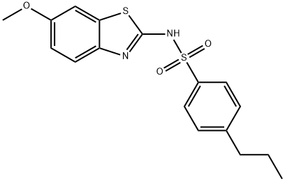 N-(6-methoxy-1,3-benzothiazol-2-yl)-4-propylbenzenesulfonamide Struktur