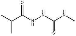 1-methyl-3-(2-methylpropanoylamino)thiourea Struktur