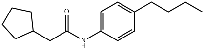 N-(4-butylphenyl)-2-cyclopentylacetamide Struktur