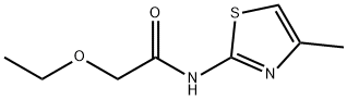 2-ethoxy-N-(4-methyl-1,3-thiazol-2-yl)acetamide Struktur