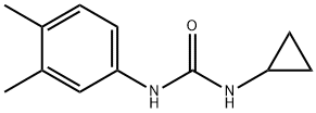 1-cyclopropyl-3-(3,4-dimethylphenyl)urea Struktur