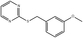 2-[(3-methoxyphenyl)methylsulfanyl]pyrimidine Struktur