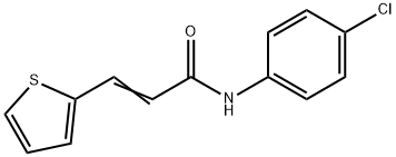 (E)-N-(4-chlorophenyl)-3-thiophen-2-ylprop-2-enamide Struktur