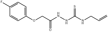 1-[[2-(4-fluorophenoxy)acetyl]amino]-3-prop-2-enylthiourea Struktur