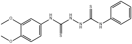 1-(3,4-dimethoxyphenyl)-3-(phenylcarbamothioylamino)thiourea Struktur