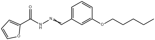 N-[(E)-(3-pentoxyphenyl)methylideneamino]furan-2-carboxamide Struktur