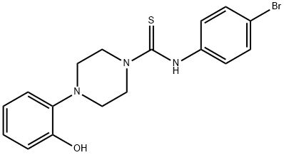 N-(4-bromophenyl)-4-(2-hydroxyphenyl)piperazine-1-carbothioamide Struktur