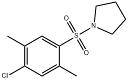 1-(4-chloro-2,5-dimethylphenyl)sulfonylpyrrolidine Struktur