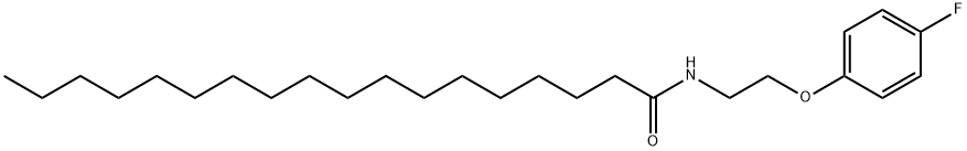 N-[2-(4-fluorophenoxy)ethyl]octadecanamide Struktur