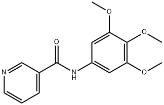 N-(3,4,5-trimethoxyphenyl)pyridine-3-carboxamide Struktur