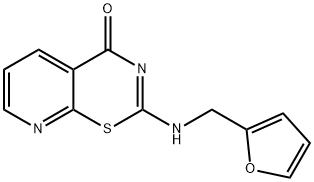 2-(furan-2-ylmethylamino)pyrido[3,2-e][1,3]thiazin-4-one Struktur