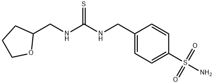 1-(oxolan-2-ylmethyl)-3-[(4-sulfamoylphenyl)methyl]thiourea Struktur