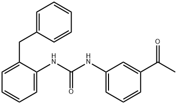 1-(3-acetylphenyl)-3-(2-benzylphenyl)urea Struktur