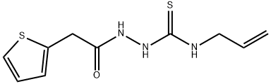 1-prop-2-enyl-3-[(2-thiophen-2-ylacetyl)amino]thiourea Struktur