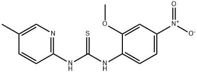 1-(2-methoxy-4-nitrophenyl)-3-(5-methylpyridin-2-yl)thiourea Struktur