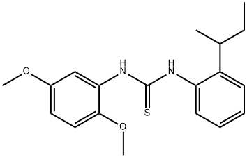 1-(2-butan-2-ylphenyl)-3-(2,5-dimethoxyphenyl)thiourea Struktur