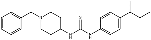 1-(1-benzylpiperidin-4-yl)-3-(4-butan-2-ylphenyl)thiourea Struktur