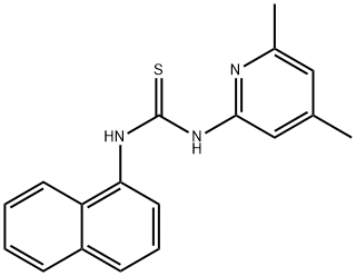 1-(4,6-dimethylpyridin-2-yl)-3-naphthalen-1-ylthiourea Struktur