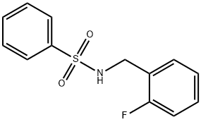 N-[(2-fluorophenyl)methyl]benzenesulfonamide Struktur