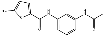 N-(3-acetamidophenyl)-5-chlorothiophene-2-carboxamide Struktur