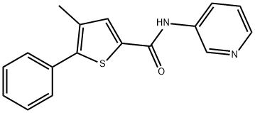 4-methyl-5-phenyl-N-pyridin-3-ylthiophene-2-carboxamide Struktur