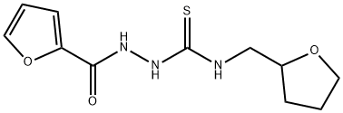 1-(furan-2-carbonylamino)-3-(oxolan-2-ylmethyl)thiourea Struktur