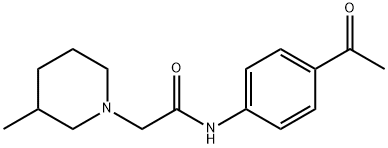 N-(4-acetylphenyl)-2-(3-methylpiperidin-1-yl)acetamide Struktur