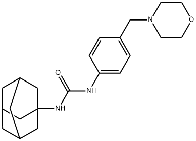 1-(1-adamantyl)-3-[4-(morpholin-4-ylmethyl)phenyl]urea Struktur