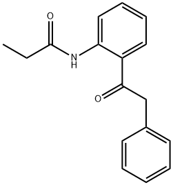 N-[2-(2-phenylacetyl)phenyl]propanamide Struktur