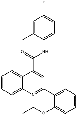 2-(2-ethoxyphenyl)-N-(4-fluoro-2-methylphenyl)quinoline-4-carboxamide Struktur