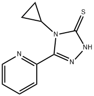 4-cyclopropyl-3-pyridin-2-yl-1H-1,2,4-triazole-5-thione Struktur