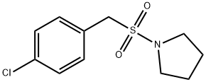 1-[(4-chlorophenyl)methylsulfonyl]pyrrolidine Struktur