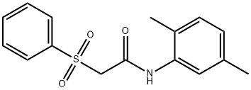 2-(benzenesulfonyl)-N-(2,5-dimethylphenyl)acetamide Struktur