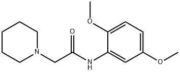 N-(2,5-dimethoxyphenyl)-2-piperidin-1-ylacetamide Struktur