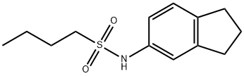 N-(2,3-dihydro-1H-inden-5-yl)butane-1-sulfonamide Struktur