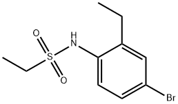 N-(4-bromo-2-ethylphenyl)ethanesulfonamide Struktur