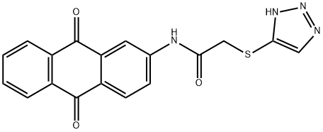 N-(9,10-dioxoanthracen-2-yl)-2-(2H-triazol-4-ylsulfanyl)acetamide Struktur