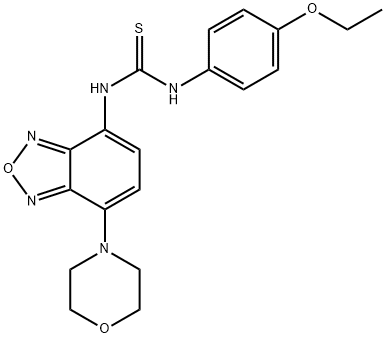 1-(4-ethoxyphenyl)-3-(4-morpholin-4-yl-2,1,3-benzoxadiazol-7-yl)thiourea Struktur