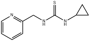 1-cyclopropyl-3-(pyridin-2-ylmethyl)thiourea Struktur