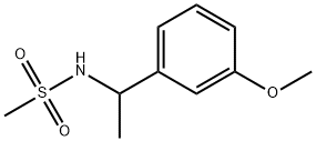 N-[1-(3-methoxyphenyl)ethyl]methanesulfonamide Struktur