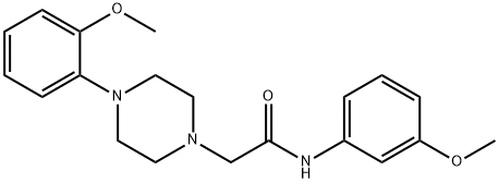 N-(3-methoxyphenyl)-2-[4-(2-methoxyphenyl)piperazin-1-yl]acetamide Struktur